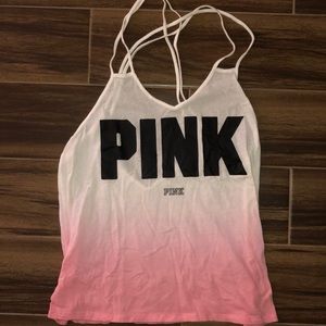 PINK ombré tank top